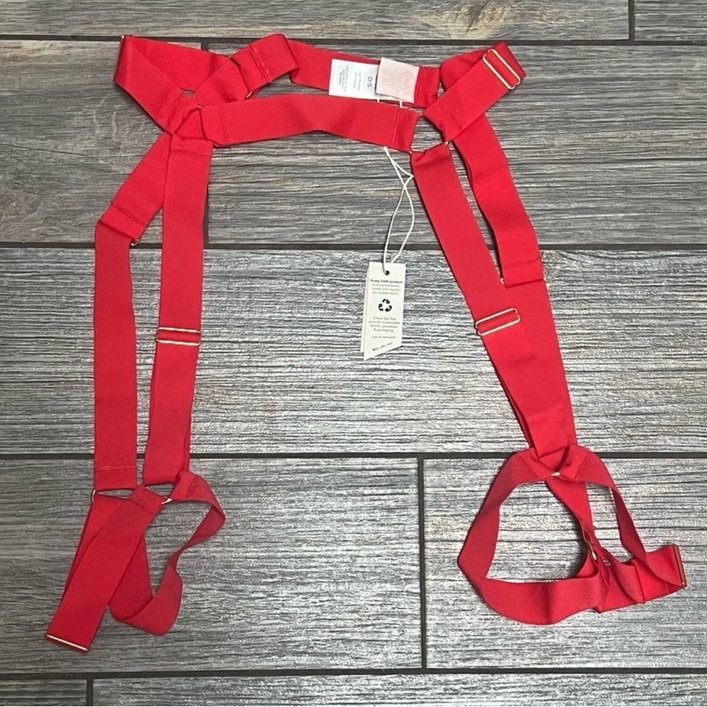 NWT $140 Free People X HAH Got Ur Back Bra Small Spin Me Panties XS Garter SET - Picture 7 of 15